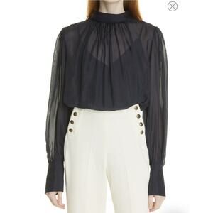 Hugo Boss Black Sheer Blouse